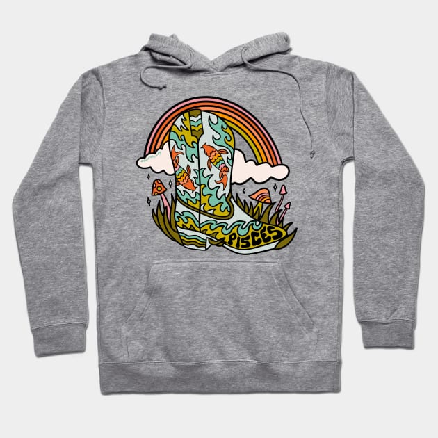 Pisces Cowboy Boot Hoodie by Doodle by Meg